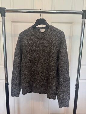 Jigsaw Men's Crewneck Sweater in Heather Charcoal